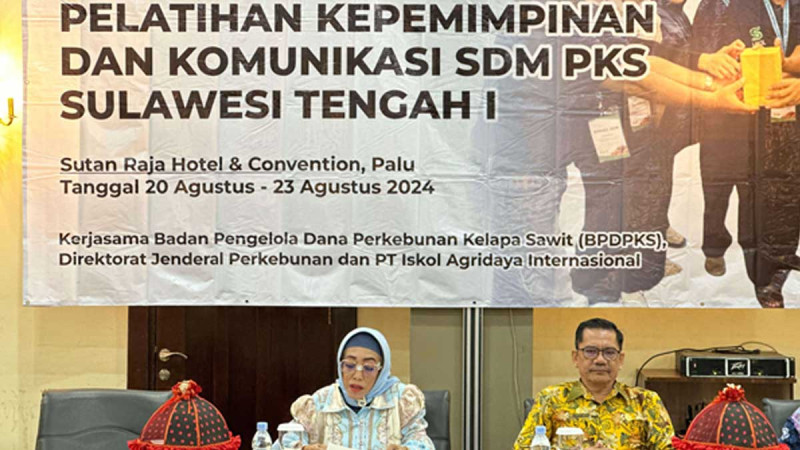 To Supervise Sustainable Palm Oil Industries, Governor of Central Sulawesi Inaugurated Palm Oil Human Resource Leadership and Communication Training