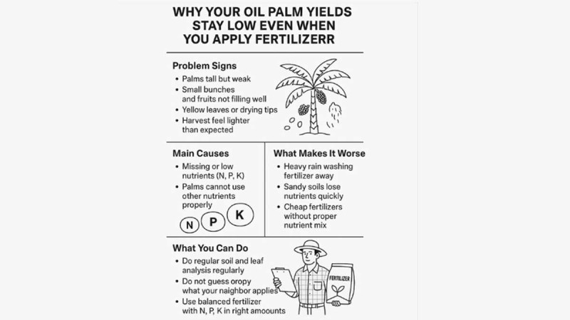 Why Are Palm Oil Harvests Still Low Despite Using Fertilizer?