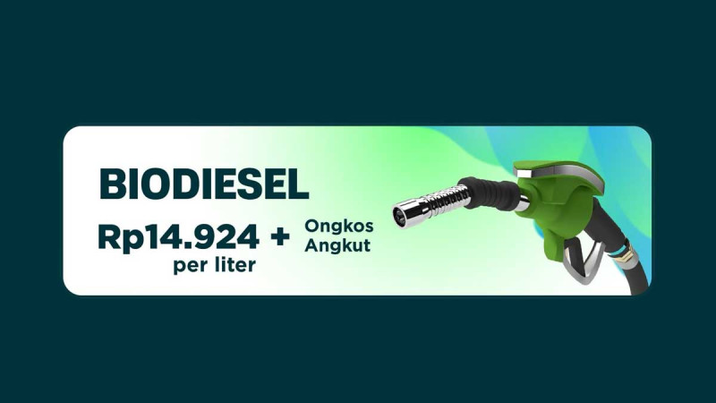 Indonesia Sets August 2026 Biodiesel Market Index Price at Rp14,924 per Liter
