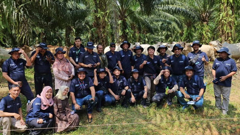 Stakeholders and Deans from Faculty of Livestock did Field Visit of Palm Oil – Cow Integrated Program in PT SISKA