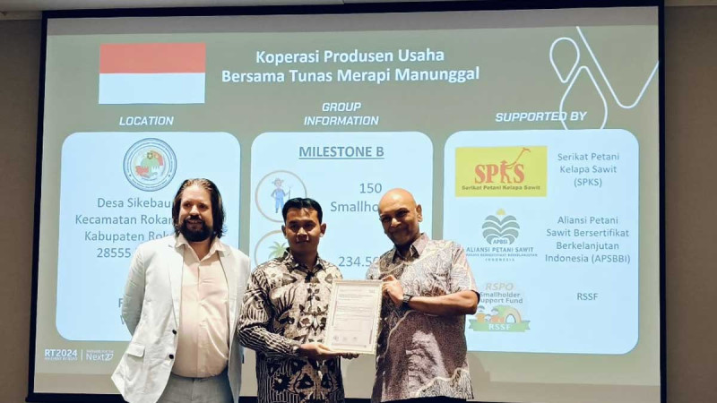 Independent Oil Palm Farmers Under Tunas Merapi Manunggal Cooperative Achieve RSPO Certification