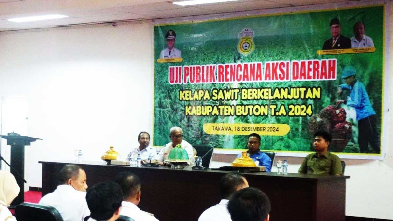 Buton Regency Holds Public Test of Sustainable Palm Oil Regional Action Plan 2024