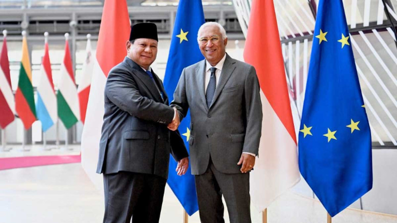 Indonesian President Prabowo Subianto Meets with European Council President António Costa, Achieving Historic Breakthrough in IEU–CEPA