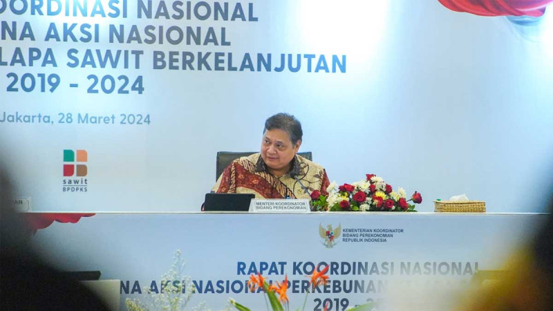 Airlangga Hartarto: Roadmap to get Palm Oil Governance Improvement Goes on and SRP would be Rp 60 million/Hectare