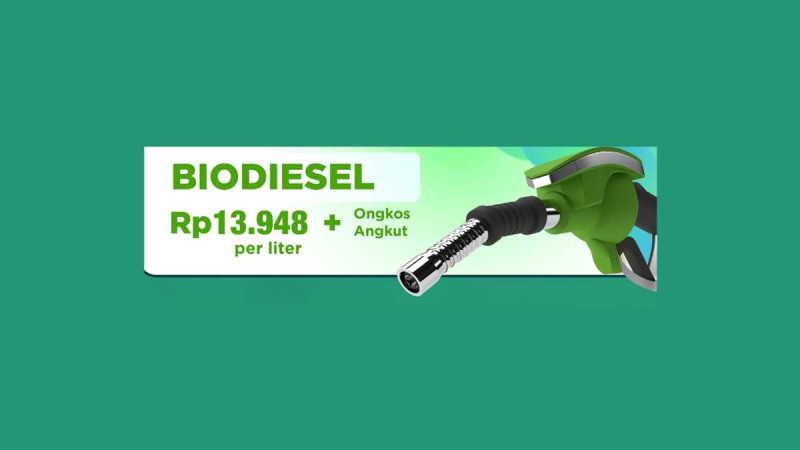 Ministry of Energy and Mineral Resources Sets September 2025 Biodiesel Market Price at Rp13,948 per Liter, an Increase of Rp421
