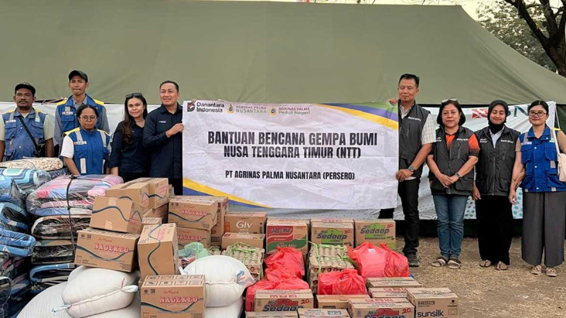 Agrinas Palma Nusantara Delivers Aid to 1,560 Earthquake Victims in East Nusa Tenggara