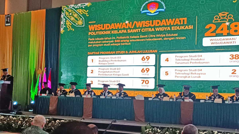 Poltek Sawit CWE Graduates Told Integrity and Physical Readiness Matter in Plantation Careers